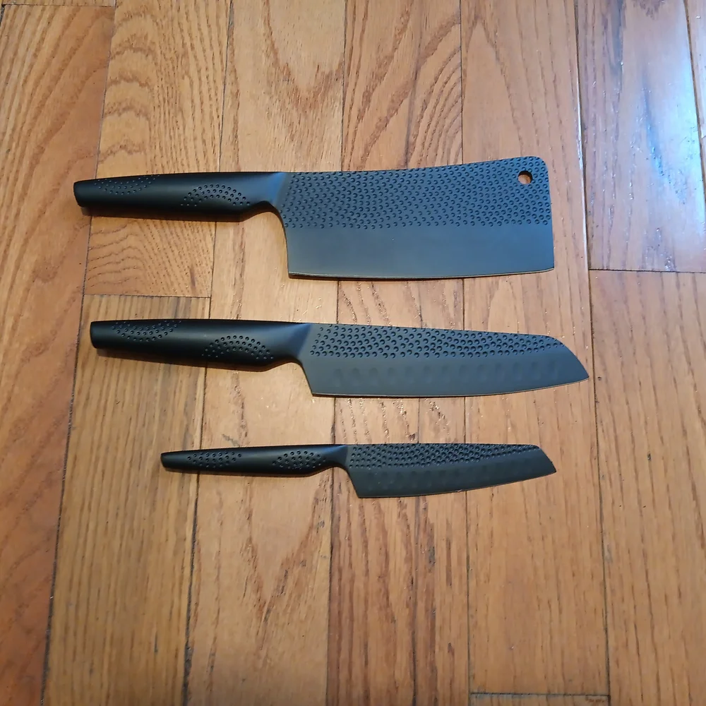 Black Kitchen Knife Set